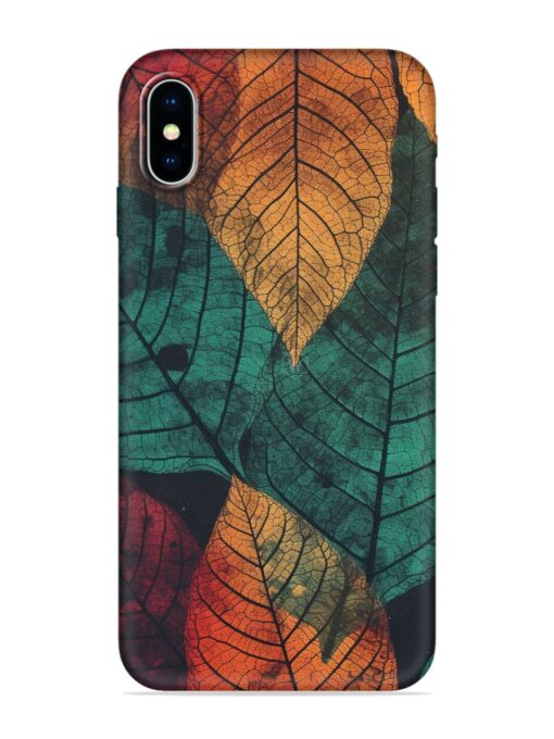 Leaves Artwork Embossed Soft Silicone Case for Apple Iphone X