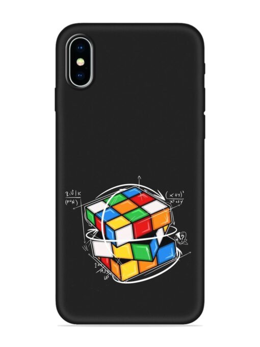 Cubik Vector Embossed Soft Silicone Case for Apple Iphone X