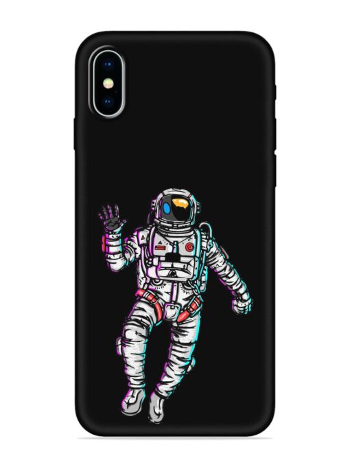 Spaceman Embossed Soft Silicone Case for Apple Iphone X