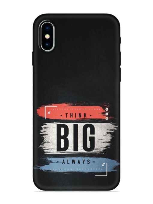 Think Big Always Embossed Soft Silicone Case for Apple Iphone X Zapvi