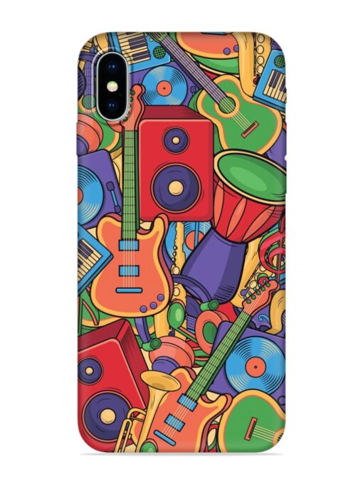 Colorful Music Art Embossed Soft Silicone Case for Apple Iphone X