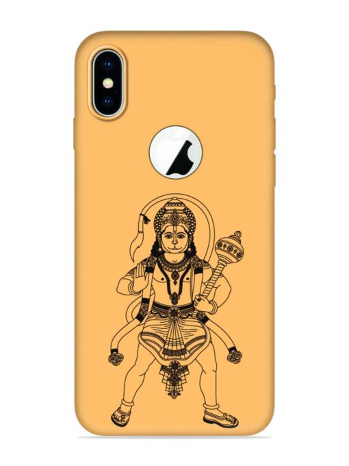 Indian God Hanuman Embossed Soft Silicone Case for Apple Iphone X (Logo Cut) Zapvi