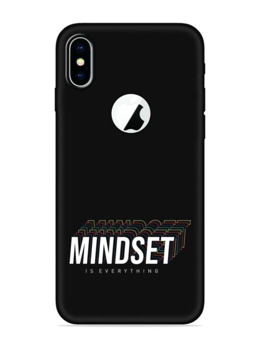 Mindset Everything Slogan Embossed Soft Silicone Case for Apple Iphone X (Logo Cut)