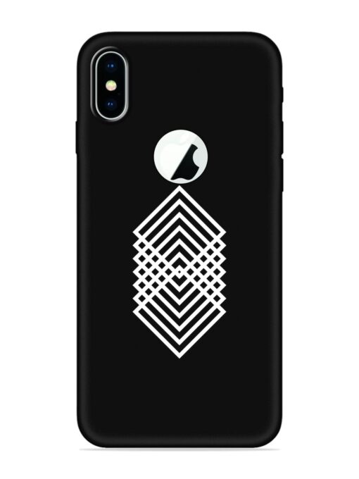 Faay Art Embossed Soft Silicone Case for Apple Iphone X (Logo Cut)