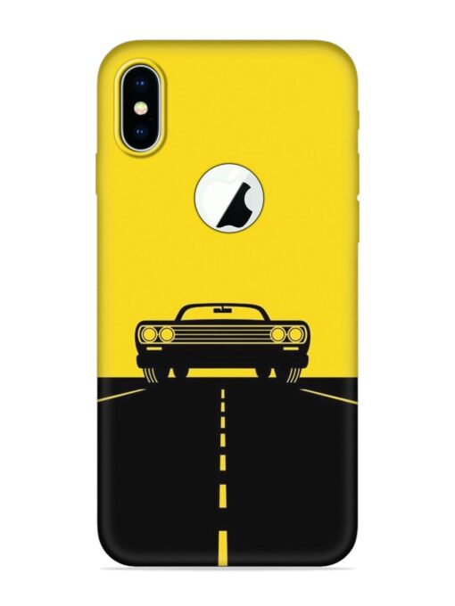 Classic Car Embossed Soft Silicone Case for Apple Iphone X (Logo Cut) Zapvi