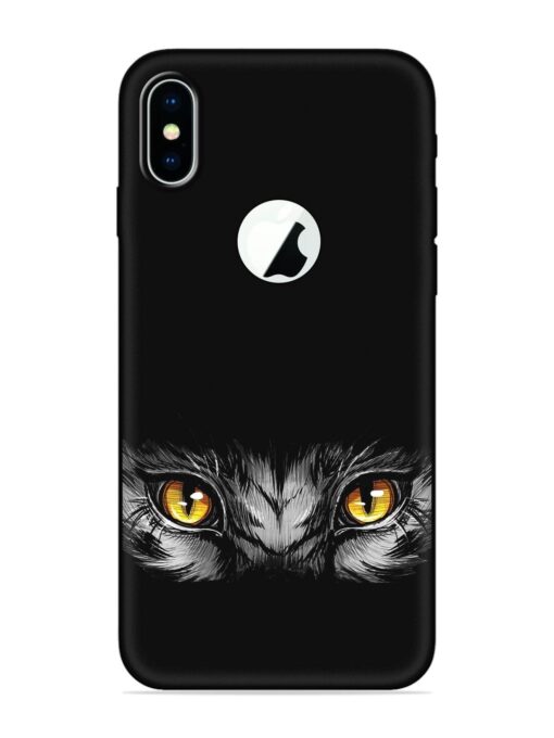 Scary Eye Embossed Soft Silicone Case for Apple Iphone X (Logo Cut) Zapvi