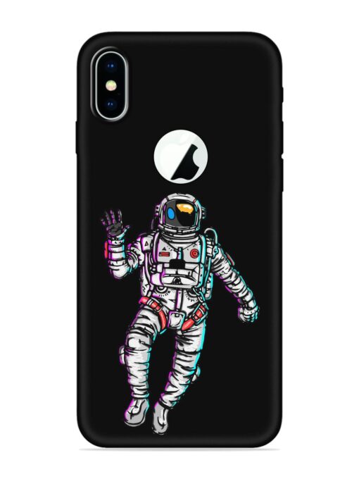 Spaceman Embossed Soft Silicone Case for Apple Iphone X (Logo Cut) Zapvi