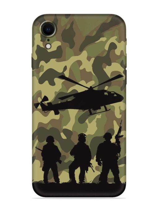 Army Heros Embossed Soft Silicone Case for Apple Iphone Xr