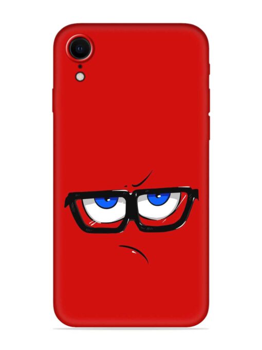 Rad Angry Face Embossed Soft Silicone Case for Apple Iphone Xr