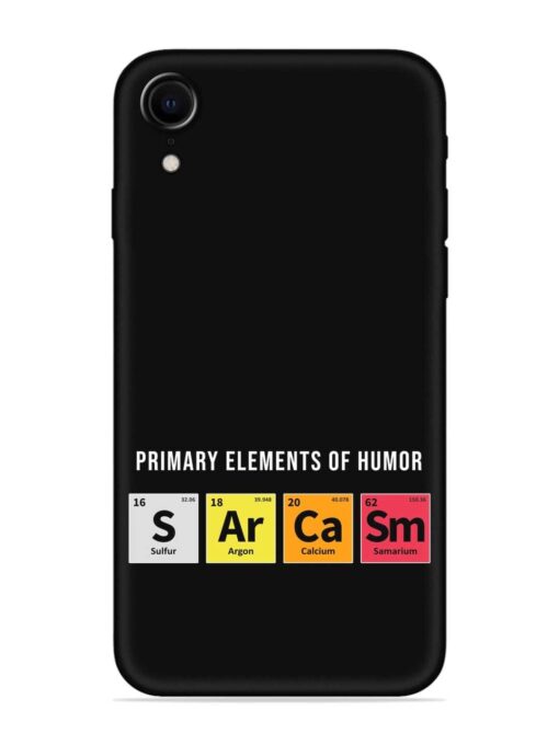 Primary Elements Humor Embossed Soft Silicone Case for Apple Iphone Xr