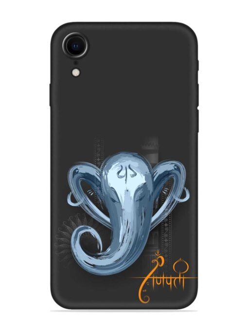 Illustration Lord Ganpati Embossed Soft Silicone Case for Apple Iphone Xr