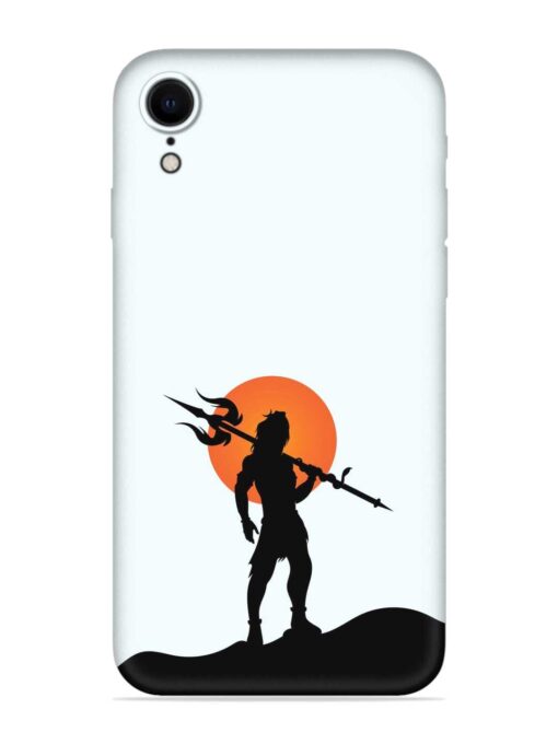 Lord Mahadev Trendy Embossed Soft Silicone Case for Apple Iphone Xr