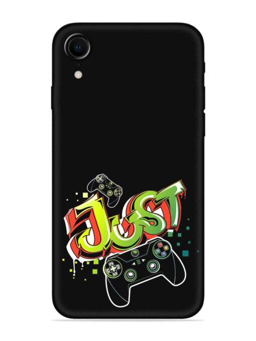 Graffiti Gamepad Illustration Embossed Soft Silicone Case for Apple Iphone Xr Zapvi