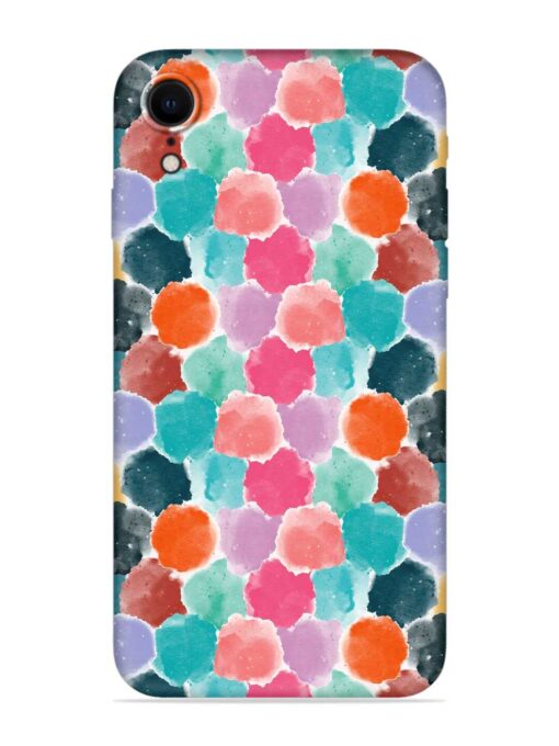 Colorful Seamless Pattern Embossed Soft Silicone Case for Apple Iphone Xr