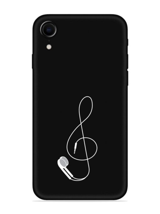 Music Earphone Vector Embossed Soft Silicone Case for Apple Iphone Xr