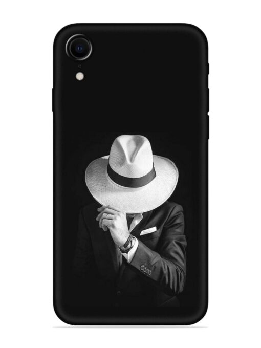 Men Under Hat Embossed Soft Silicone Case for Apple Iphone Xr