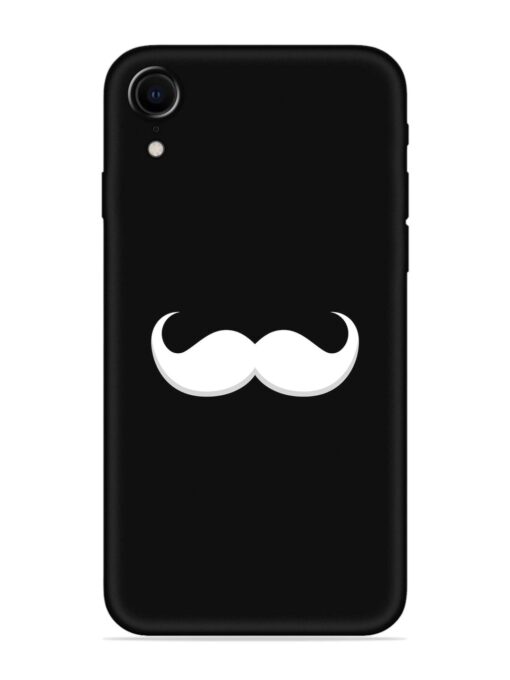 Mustache Vector Embossed Soft Silicone Case for Apple Iphone Xr