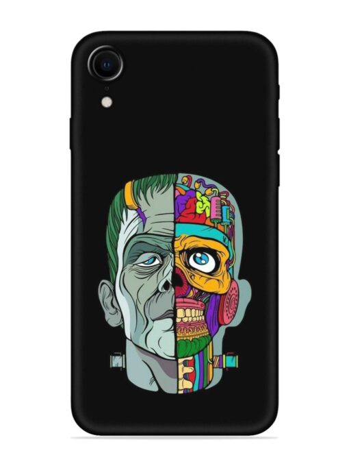 Men Vs Skull Embossed Soft Silicone Case for Apple Iphone Xr