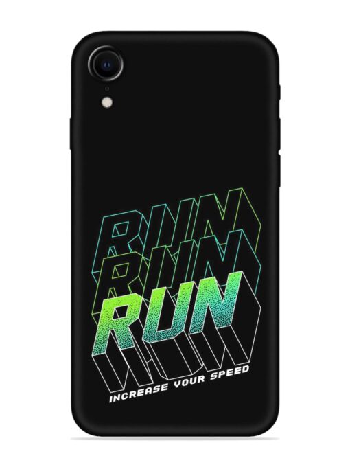 Run Embossed Soft Silicone Case for Apple Iphone Xr