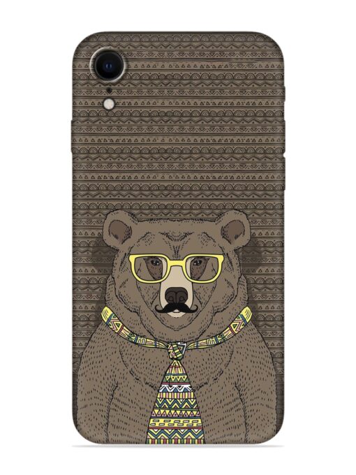 Grizzly Bear Embossed Soft Silicone Case for Apple Iphone Xr