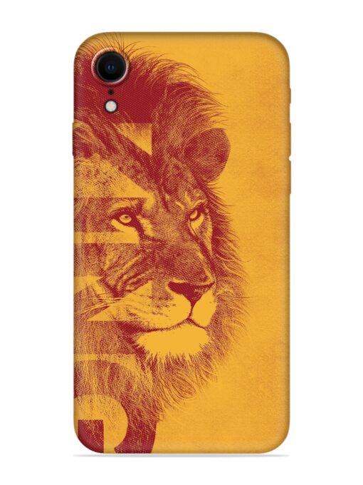 Gold Lion Crown Art Embossed Soft Silicone Case for Apple Iphone Xr Zapvi