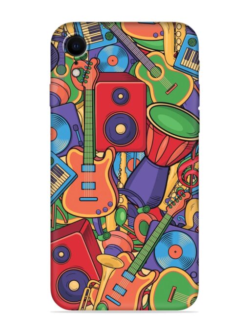 Colorful Music Art Embossed Soft Silicone Case for Apple Iphone Xr