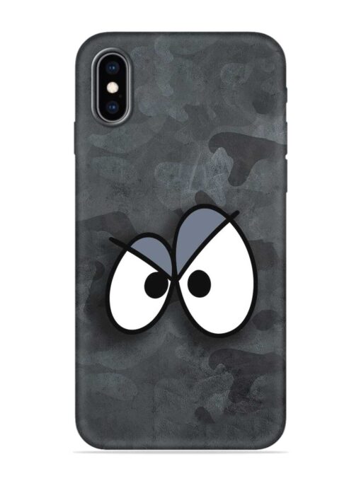 Big Eyes Night Mode Embossed Soft Silicone Case for Apple Iphone Xs