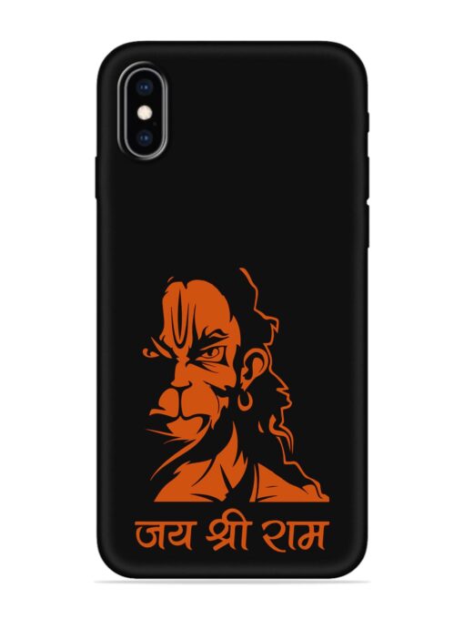 Angry Hanuman Embossed Soft Silicone Case for Apple Iphone Xs