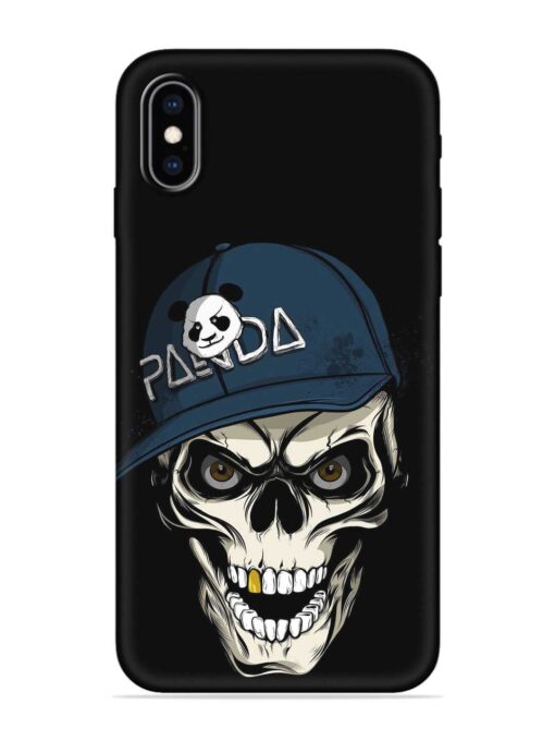 Panda Skull Embossed Soft Silicone Case for Apple Iphone Xs Zapvi