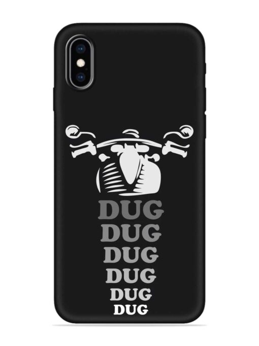 Dug Dug Dug Embossed Soft Silicone Case for Apple Iphone Xs