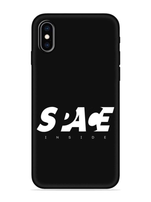 Space Typography Art Embossed Soft Silicone Case for Apple Iphone Xs Zapvi