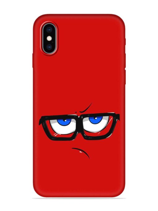 Rad Angry Face Embossed Soft Silicone Case for Apple Iphone Xs Zapvi