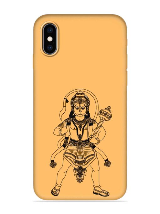 Indian God Hanuman Embossed Soft Silicone Case for Apple Iphone Xs Zapvi