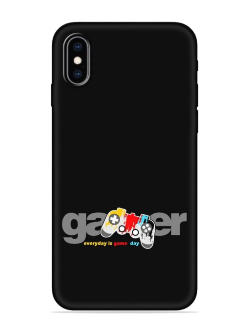 Gamer Everyday Game Embossed Soft Silicone Case for Apple Iphone Xs