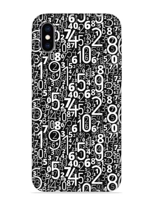 Many Numbers Different Embossed Soft Silicone Case for Apple Iphone Xs Zapvi