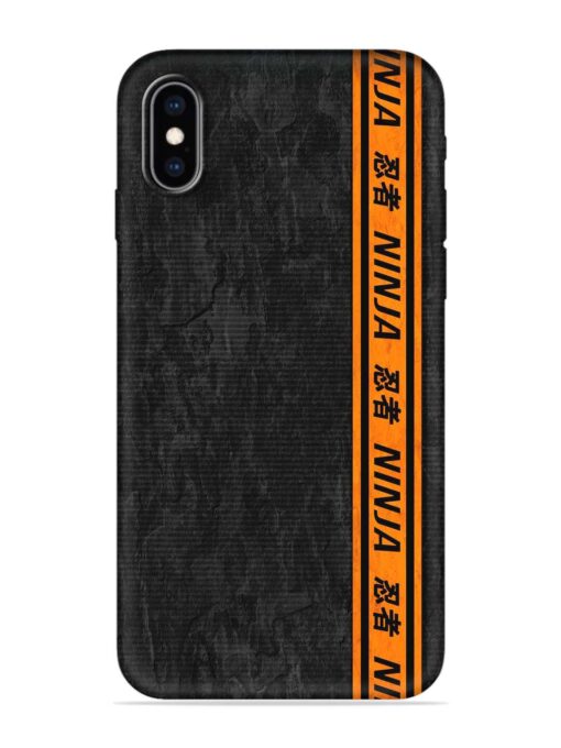 Ninja Srtips Embossed Soft Silicone Case for Apple Iphone Xs Zapvi