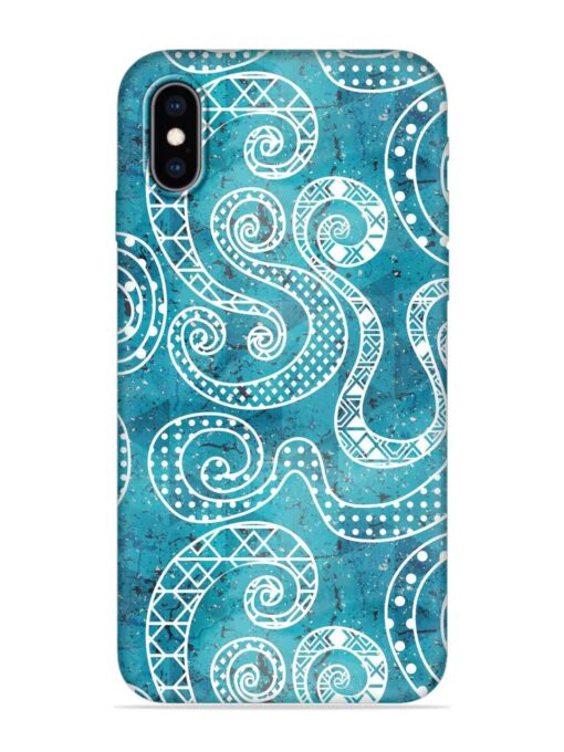 Vintage Curved Seamless Embossed Soft Silicone Case for Apple Iphone Xs