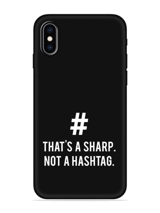 Thats Sharp Not Embossed Soft Silicone Case for Apple Iphone Xs Zapvi