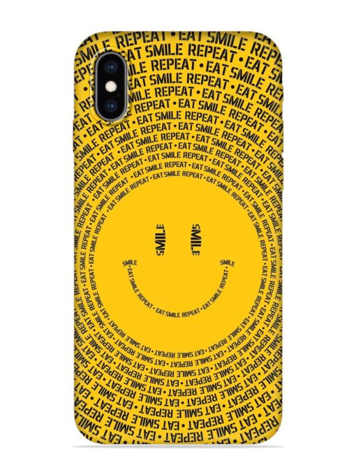 Smiley Embossed Soft Silicone Case for Apple Iphone Xs