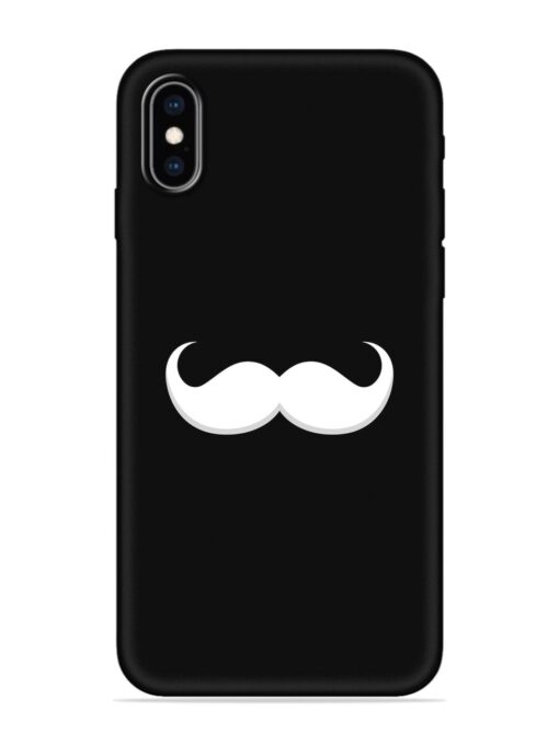 Mustache Vector Embossed Soft Silicone Case for Apple Iphone Xs