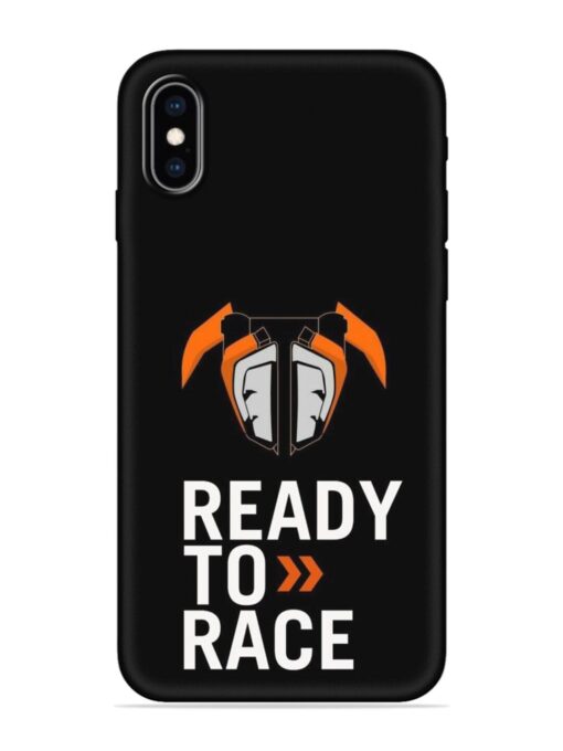 Ready To Race Embossed Soft Silicone Case for Apple Iphone Xs