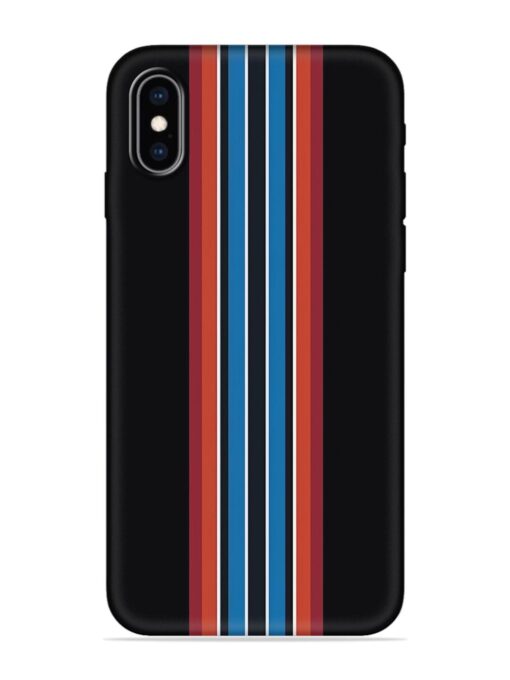 Vertical Strips Embossed Soft Silicone Case for Apple Iphone Xs