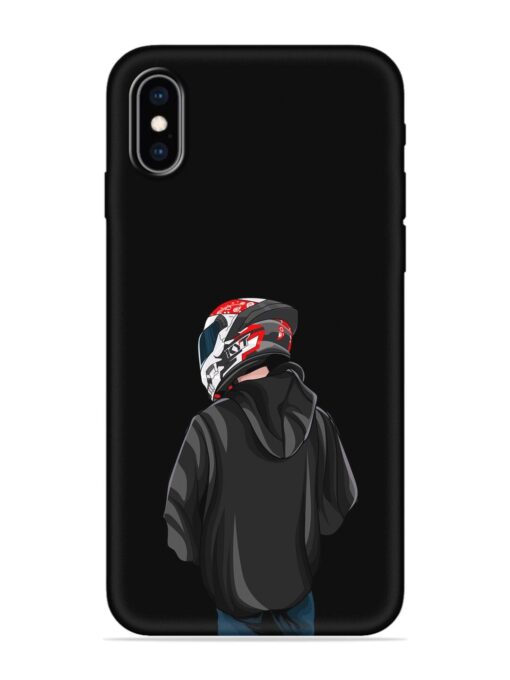 Motorcycle Rider Embossed Soft Silicone Case for Apple Iphone Xs