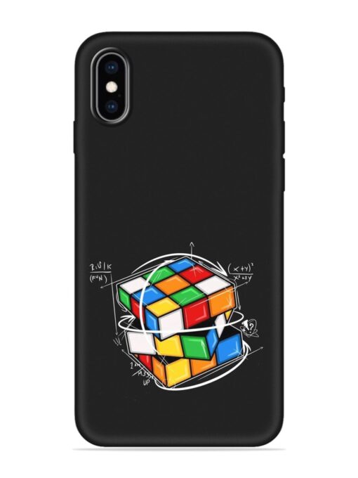 Cubik Vector Embossed Soft Silicone Case for Apple Iphone Xs