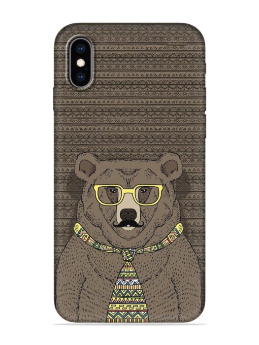 Grizzly Bear Embossed Soft Silicone Case for Apple Iphone Xs Zapvi