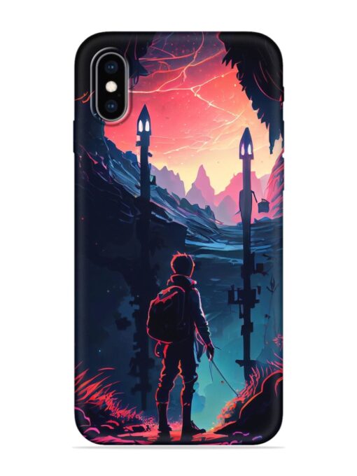 Cgs Artwork Embossed Soft Silicone Case for Apple Iphone Xs