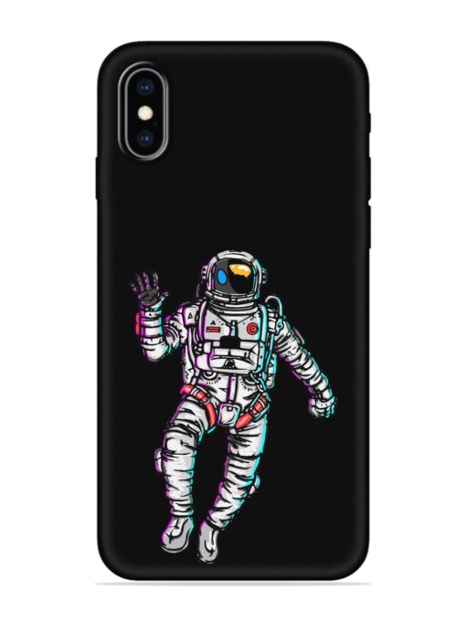 Spaceman Embossed Soft Silicone Case for Apple Iphone Xs Zapvi