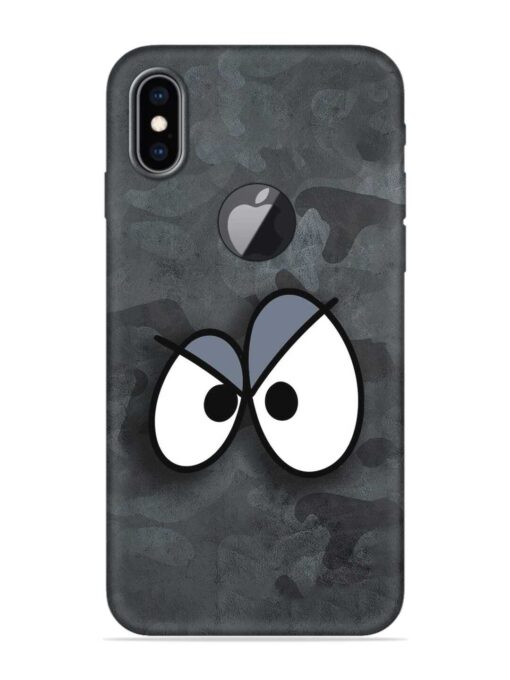 Big Eyes Night Mode Embossed Soft Silicone Case for Apple Iphone Xs Max (Logo Cut) Zapvi