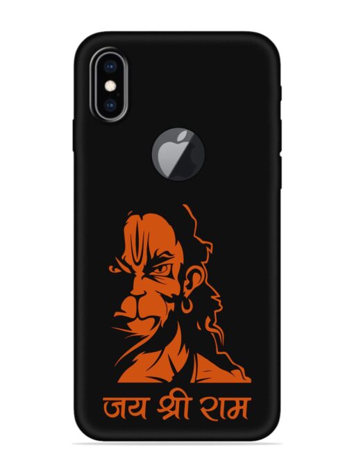 Angry Hanuman Embossed Soft Silicone Case for Apple Iphone Xs Max (Logo Cut) Zapvi