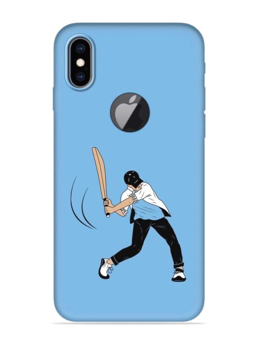 Cricket Gully Boy Embossed Soft Silicone Case for Apple Iphone Xs Max (Logo Cut) Zapvi